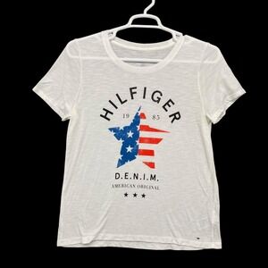 Tommy Hilfiger‎ Denim American Original Star Graphic T-Shirt L Large